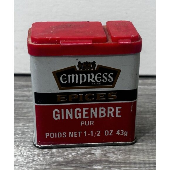Vintage Empress Spices Tin Containers Empress Food LTD Vancouver Canada - Picture 1 of 7